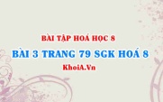 Bài 3 trang 79 SGK Hóa 8: Mol, khối lượng mol, thể tích mol khí,...